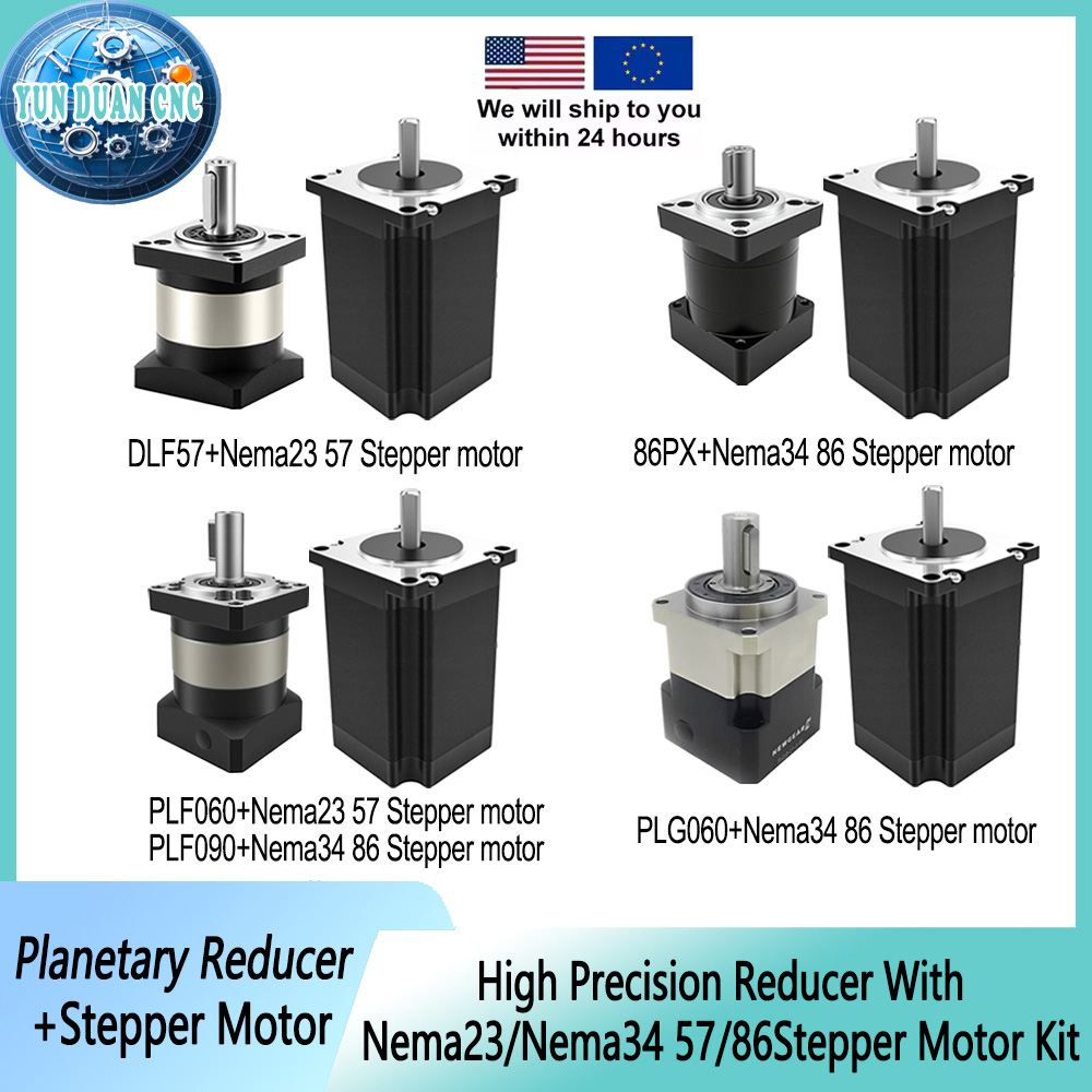 Planetary Gearbox Reducer Nema 23 34 - Kits de motor paso a paso