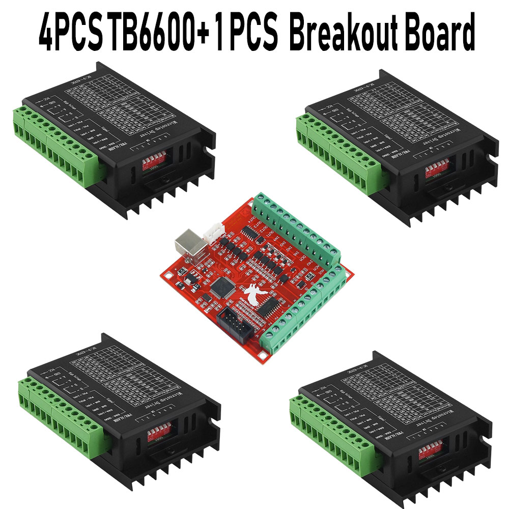 Mach3 Usb Cnc Controller 4 Axis 100Khz - 4 Uds controlador de Motor paso