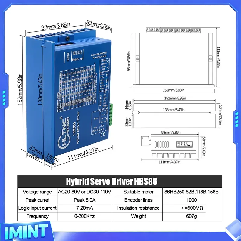 Kit de Motor Paso a Paso de Bu - Hybrid Servo Driver Nema 34 8.5Nm reseña y precio