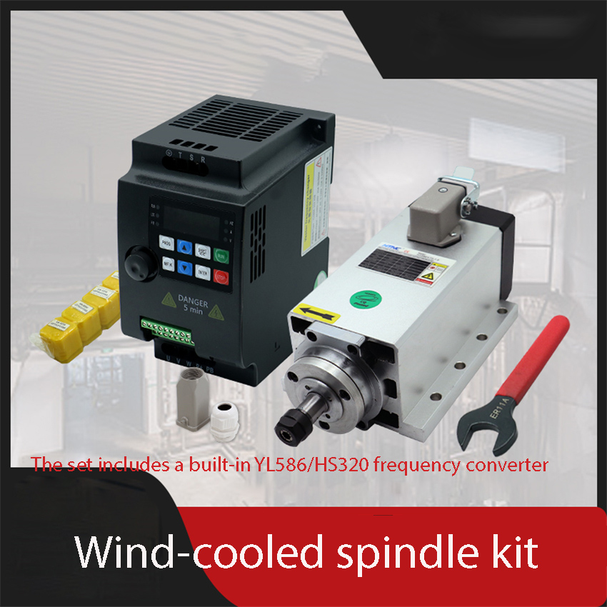 1.5KW HIZ80x73-1.5 Juego de co - Air Cooled 1.5Kw Spindle Motor Inverter 110V reseña y precio