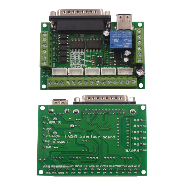 1 Juego de Adaptador de Interf - 5 Axis Cnc Breakout Board Interface Mach3 reseña y precio