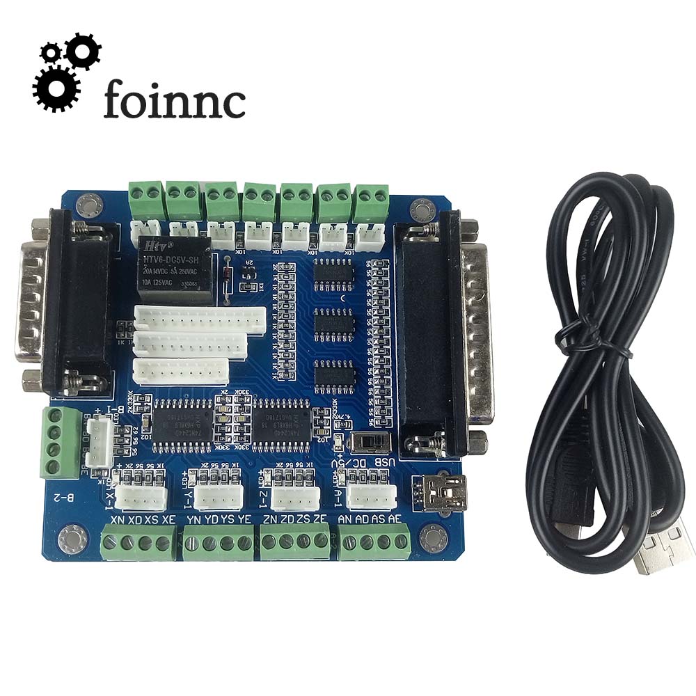 Mach3 placa controladora de ar - 5 Axis Cnc Breakout Board Interface Mach3 reseña y precio