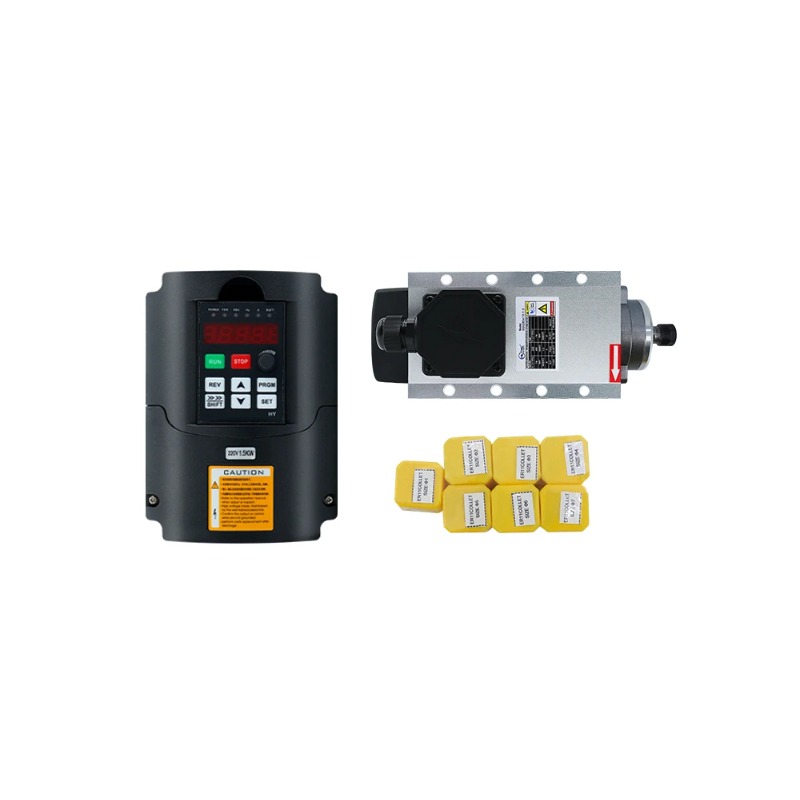 Motor de husillo refrigerado p - Air Cooled 1.5Kw Spindle Motor Inverter 110V reseña y precio
