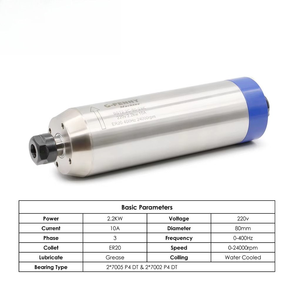 Kit de Motor de Husillo Refrig - 2.2Kw Water Cooled Spindle Kit Vfd reseña y precio