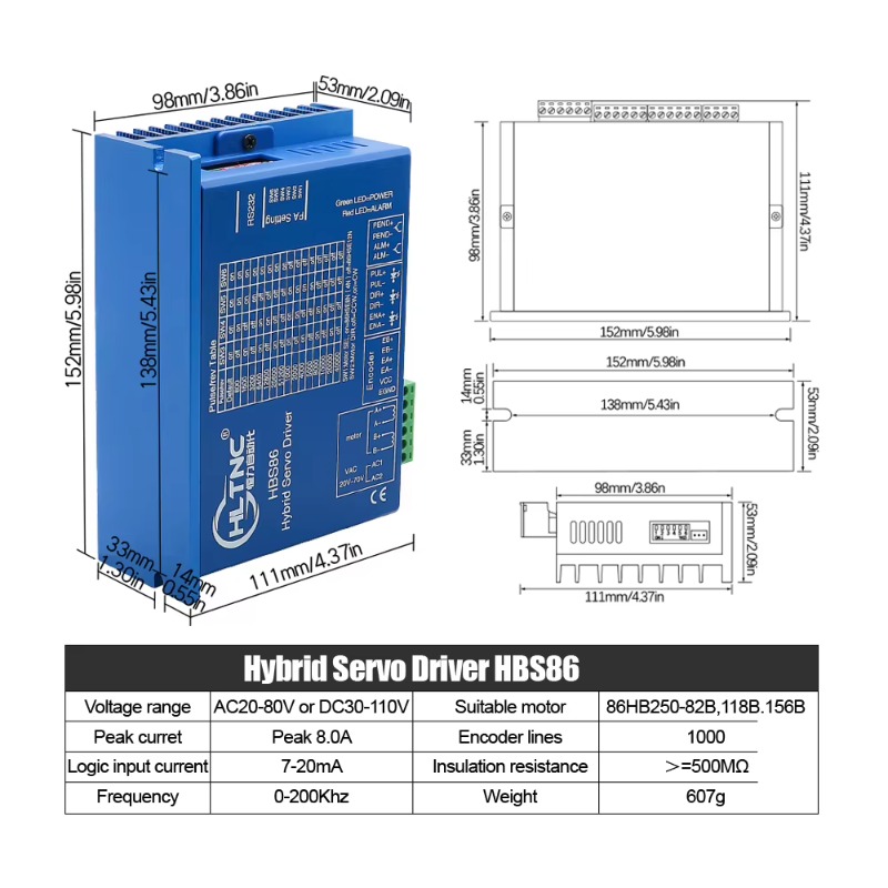 Kit de Motor Paso a Paso de Bu - Hybrid Servo Driver Nema 34 8.5Nm reseña y precio